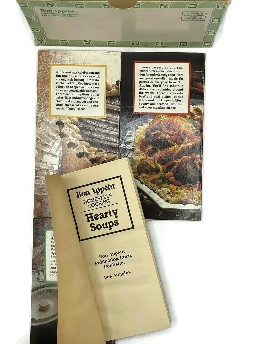 Vintage Bon Appetit Cookbooks: 1980s Home Style Cooking Set